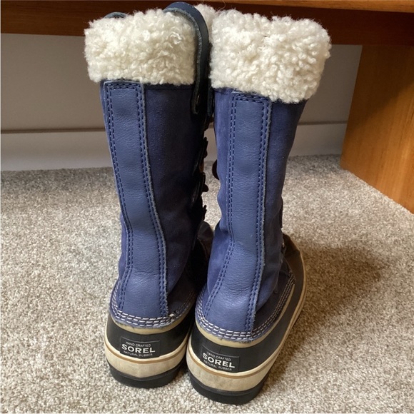 Sorel Joan Of Arctic Shearling Snow Boots Winter Waterproof Suede Leather 8.5 - Picture 4 of 6